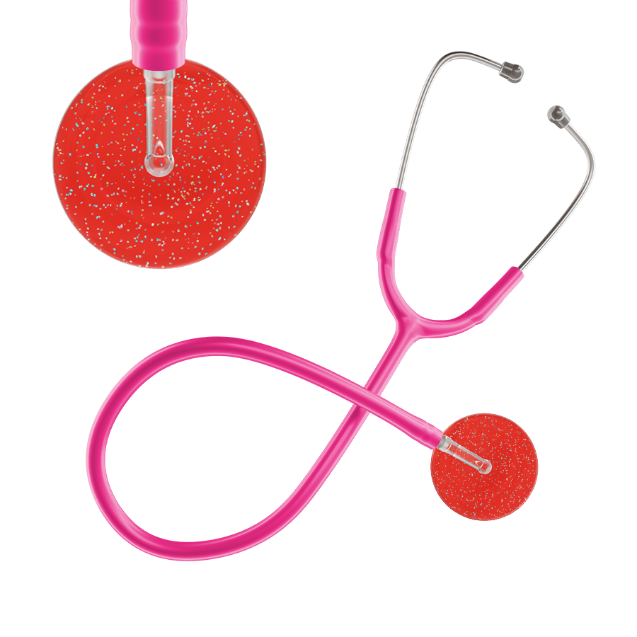 Ultrascope Single Stethoscope Twilight Red (RD) / Adult / Hot Pink Dark Twilight Stethoscope