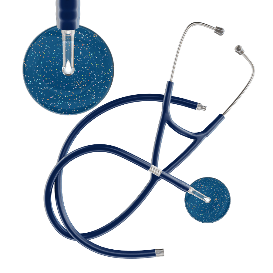 Ultrascope Single Stethoscope Twilight Steel Blue (SB) / Adult / Navy Extended Tubing Dark Twilight Cardiology Stethoscope