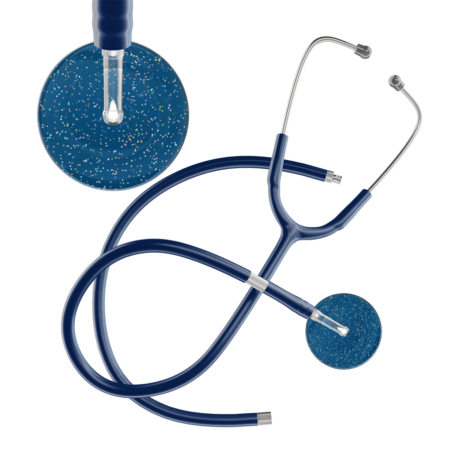 Ultrascope Single Stethoscope Twilight Steel Blue (SB) / Adult / Navy Extended Tubing Dark Twilight Stethoscope