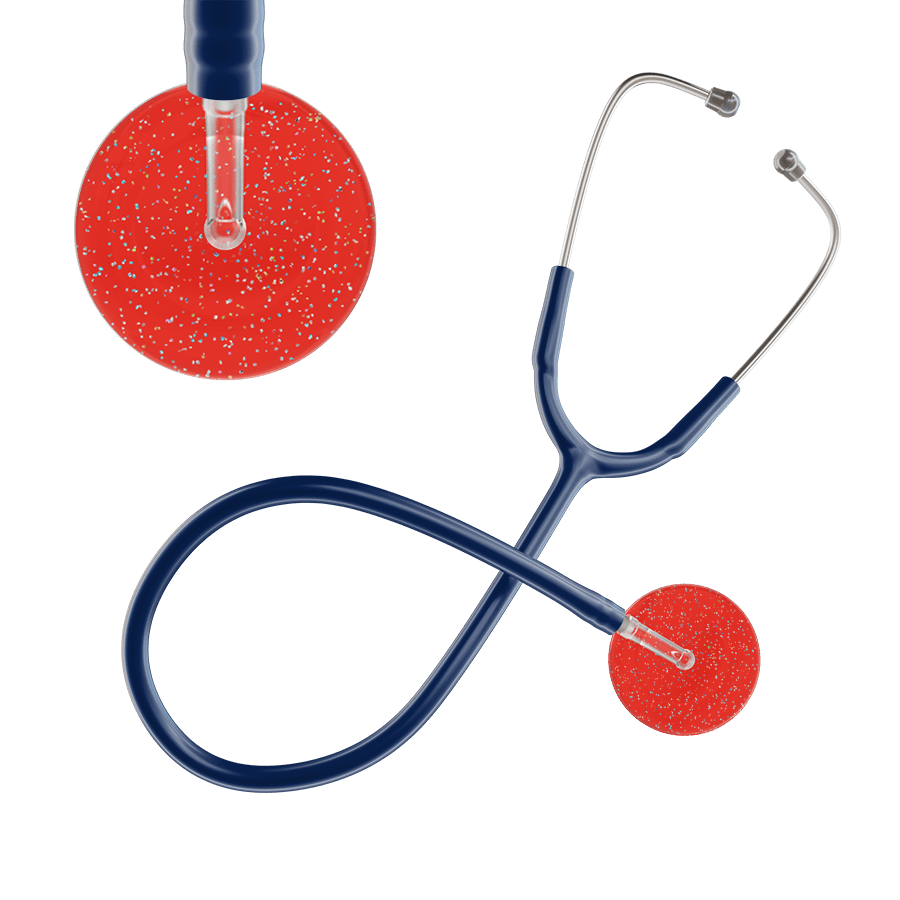 Ultrascope Single Stethoscope Twilight Red (RD) / Adult / Navy Dark Twilight Stethoscope