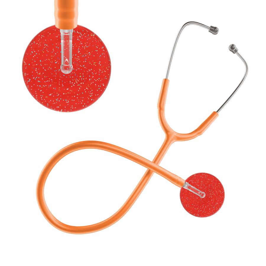 Ultrascope Single Stethoscope Twilight Red (RD) / Adult / Orange Dark Twilight Stethoscope