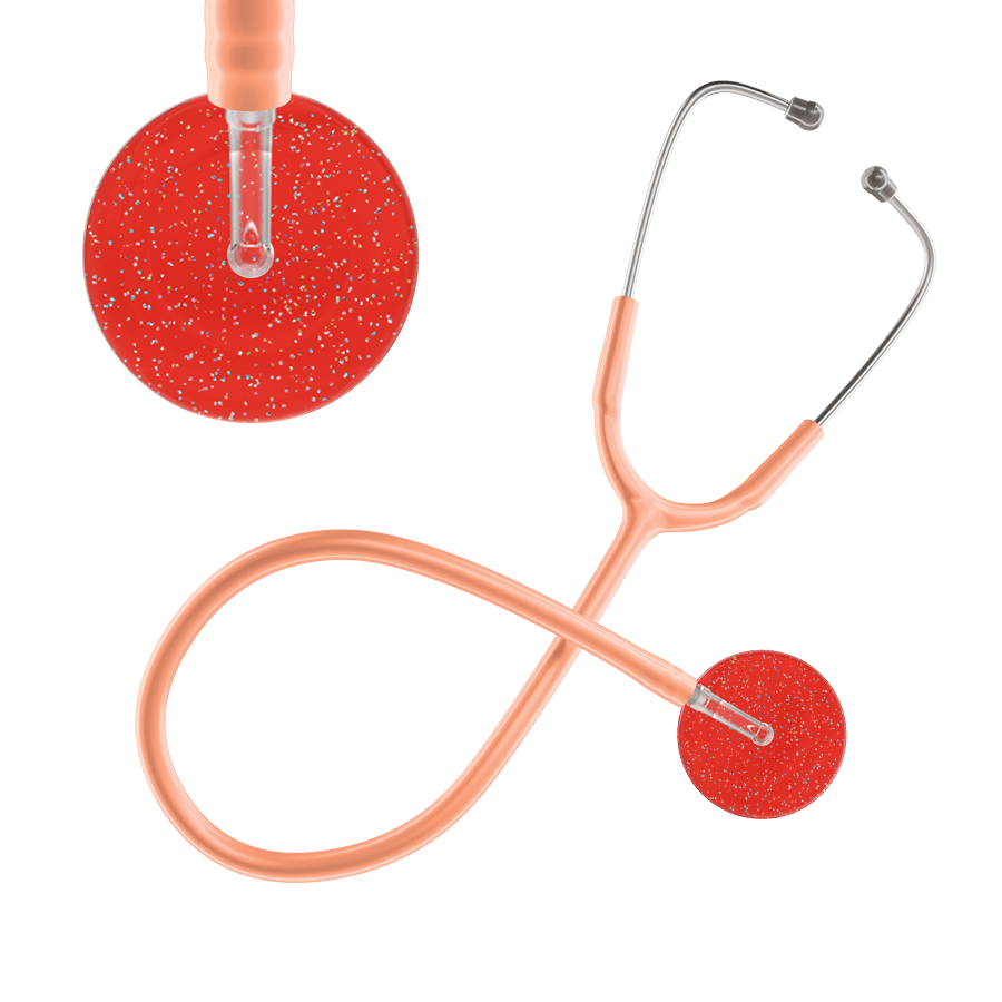 Ultrascope Single Stethoscope Twilight Red (RD) / Adult / Peach Dark Twilight Stethoscope