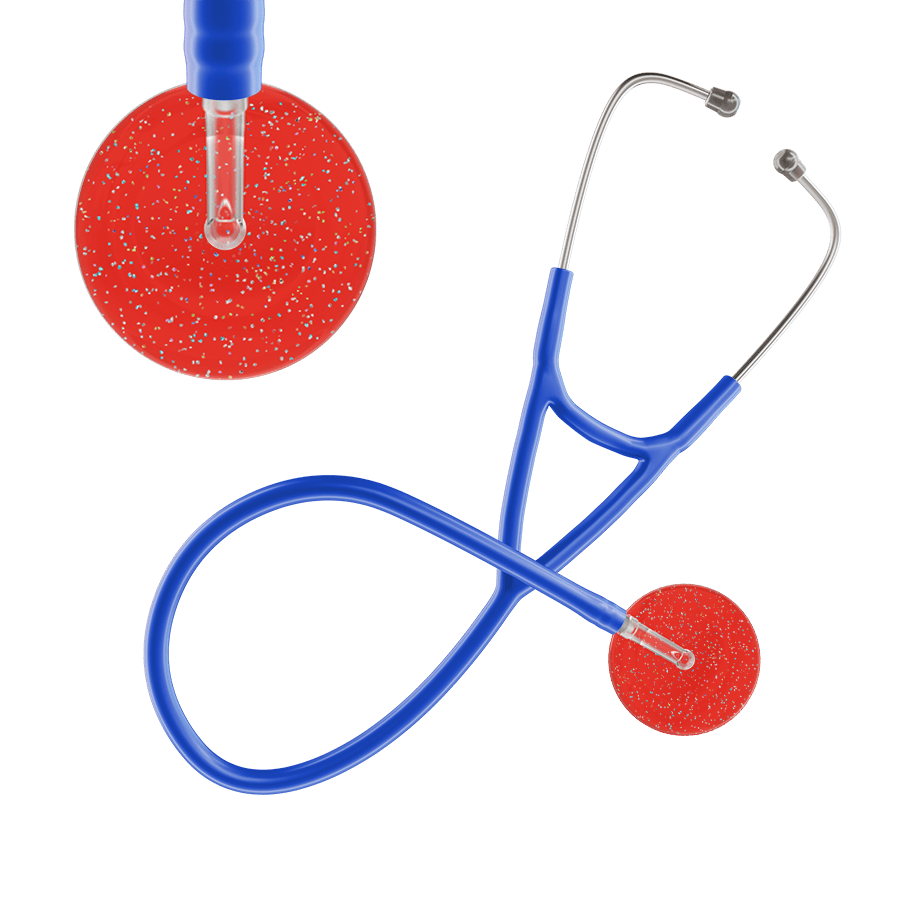 Ultrascope Single Stethoscope Twilight Red (RD) / Adult / Royal Blue Dark Twilight Cardiology Stethoscope