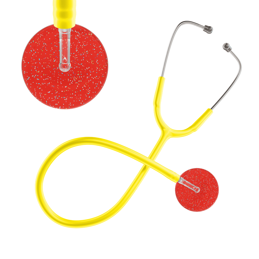 Ultrascope Single Stethoscope Twilight Red (RD) / Adult / Yellow Dark Twilight Stethoscope