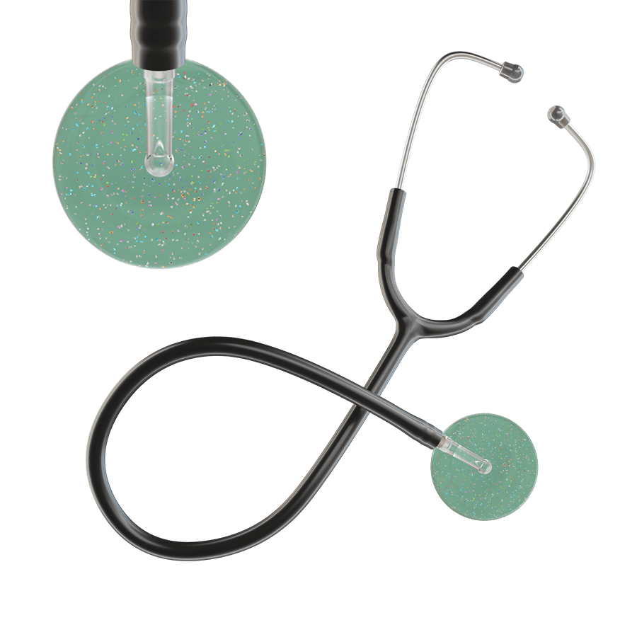 Ultrascope Single Stethoscope Twilight Sage (SG) / Adult / Black Light Twilight Stethoscope
