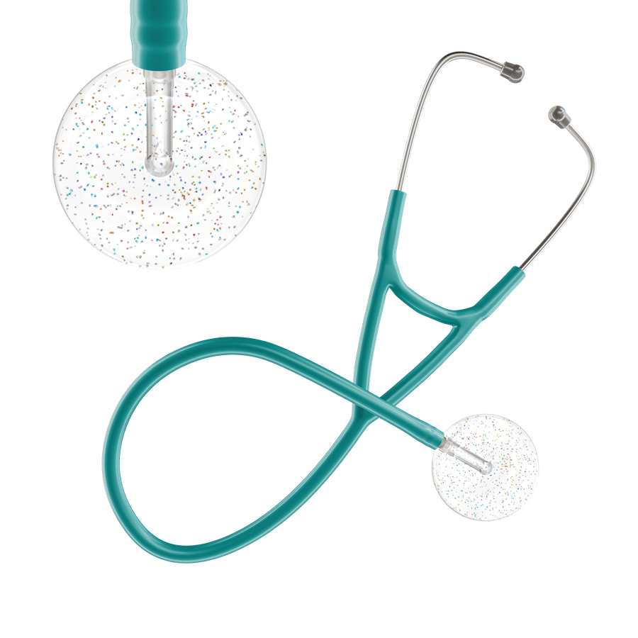 Ultrascope Single Stethoscope Twilight White (WH) / Adult / Jade Light Twilight Cardiology Stethoscope
