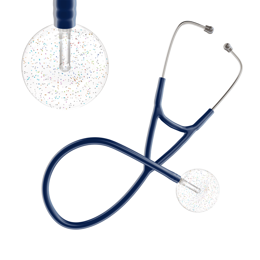 Ultrascope Single Stethoscope Twilight White (WH) / Adult / Navy Light Twilight Cardiology Stethoscope
