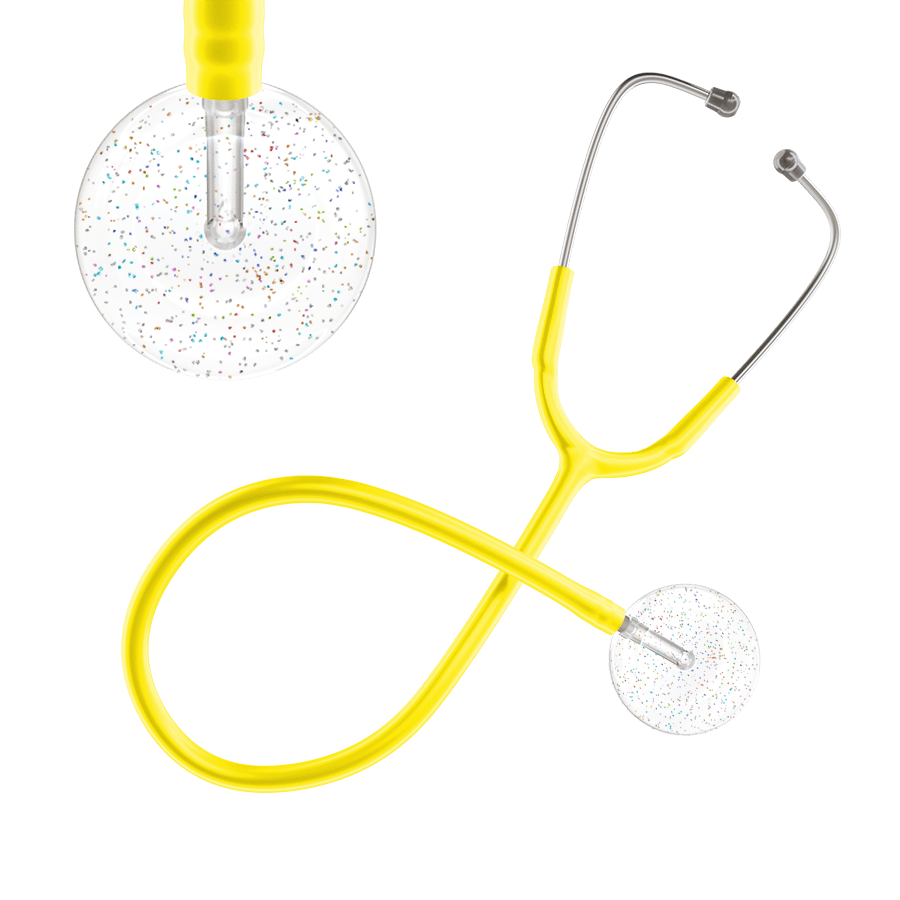 Ultrascope Single Stethoscope Twilight White (WH) / Adult / Yellow Light Twilight Stethoscope