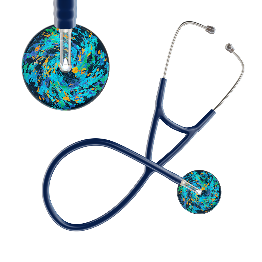 Sapphire Galaxy Cardiology Stethoscope