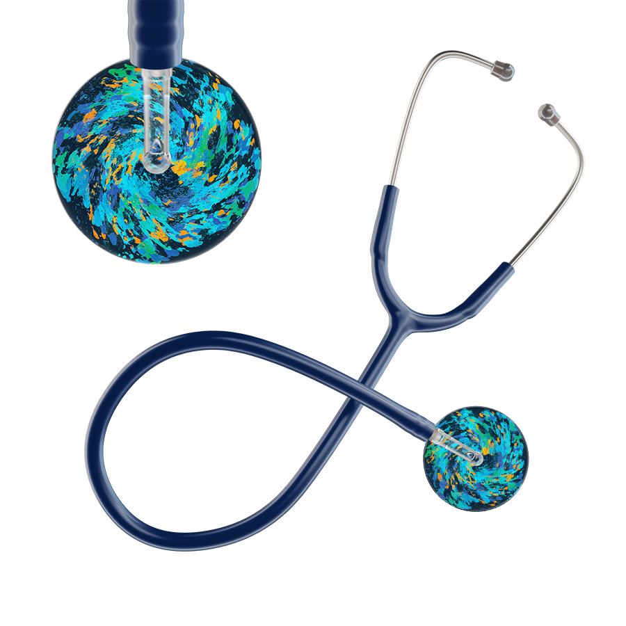 Ultrascope Single Stethoscope Sapphire Galaxy / Adult / Navy Sapphire Galaxy Stethoscope