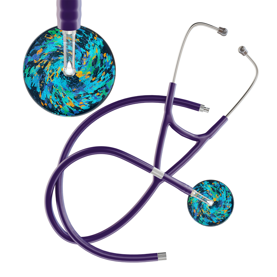 Sapphire Galaxy Cardiology Stethoscope
