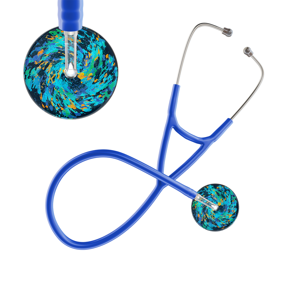 Sapphire Galaxy Cardiology Stethoscope