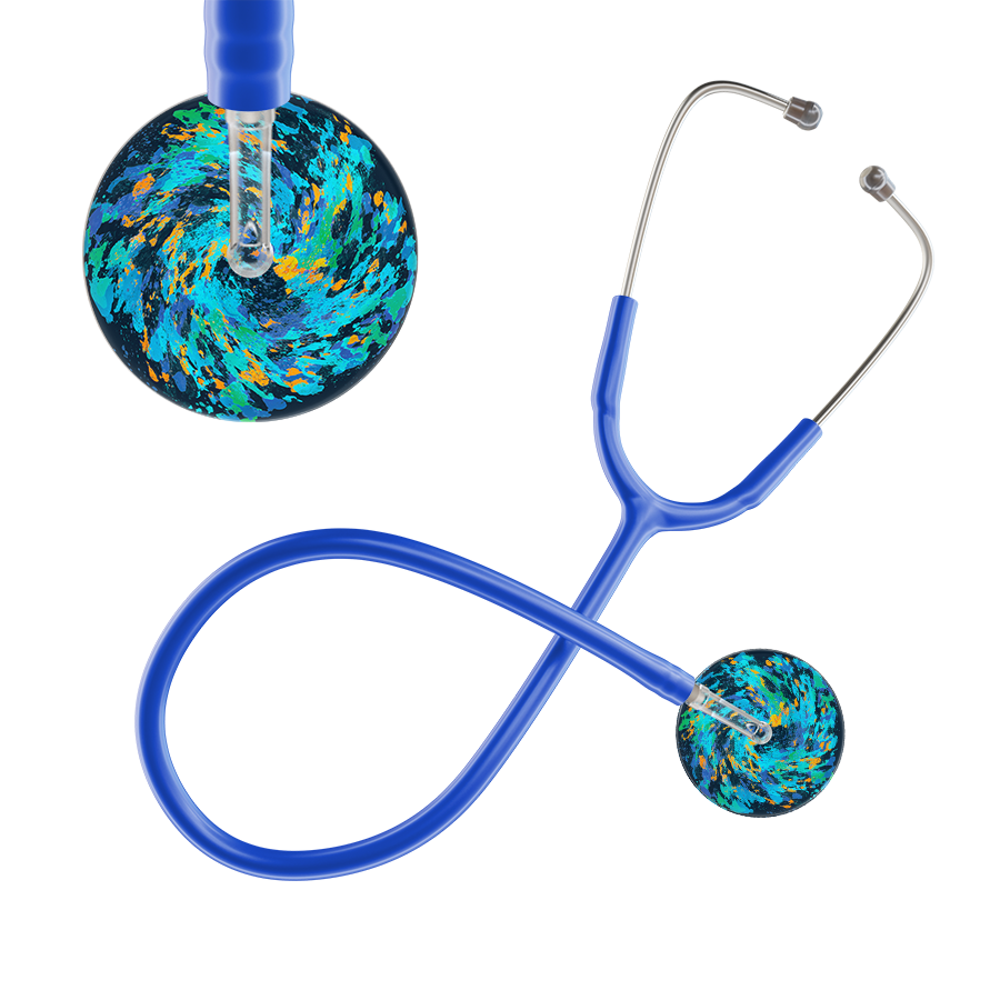 Ultrascope Single Stethoscope Sapphire Galaxy / Adult / Royal Blue Sapphire Galaxy Stethoscope