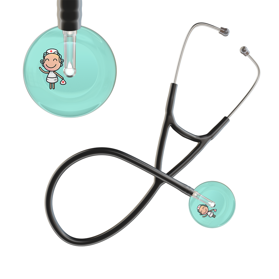 Cartoon Nurse F2 Skin Cardiology Stethoscope