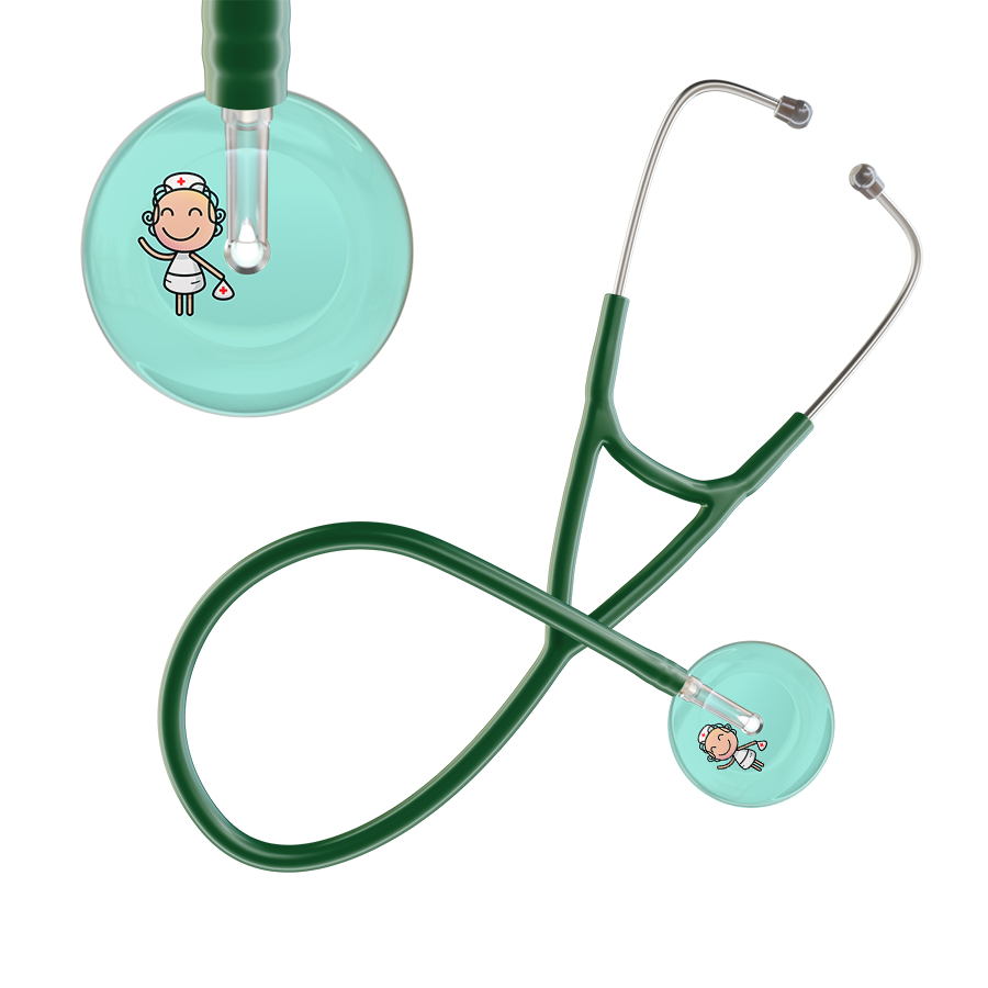 Cartoon Nurse F2 Skin Cardiology Stethoscope