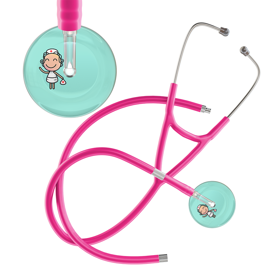 Cartoon Nurse F2 Skin Cardiology Stethoscope