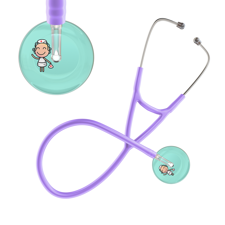 Cartoon Nurse F2 Skin Cardiology Stethoscope