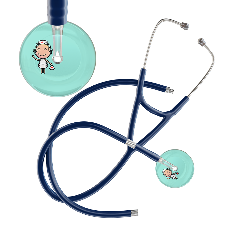 Cartoon Nurse F2 Skin Cardiology Stethoscope