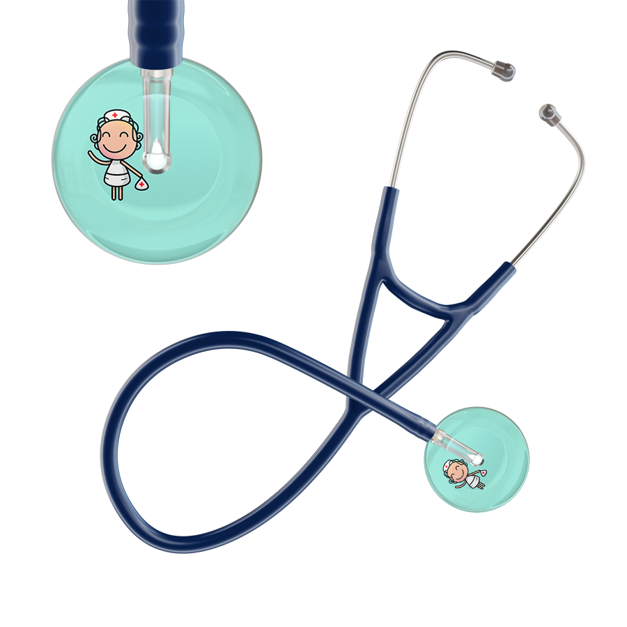 Cartoon Nurse F2 Skin Cardiology Stethoscope