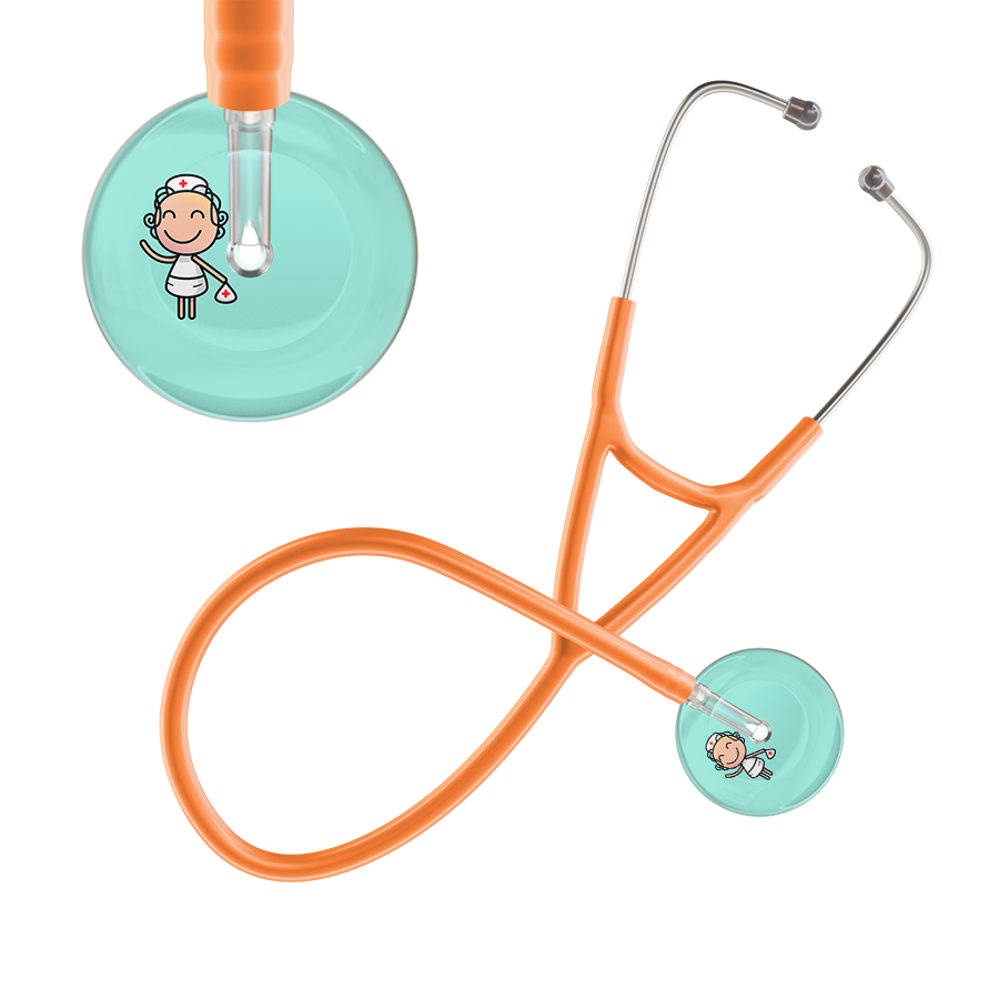 Cartoon Nurse F2 Skin Cardiology Stethoscope