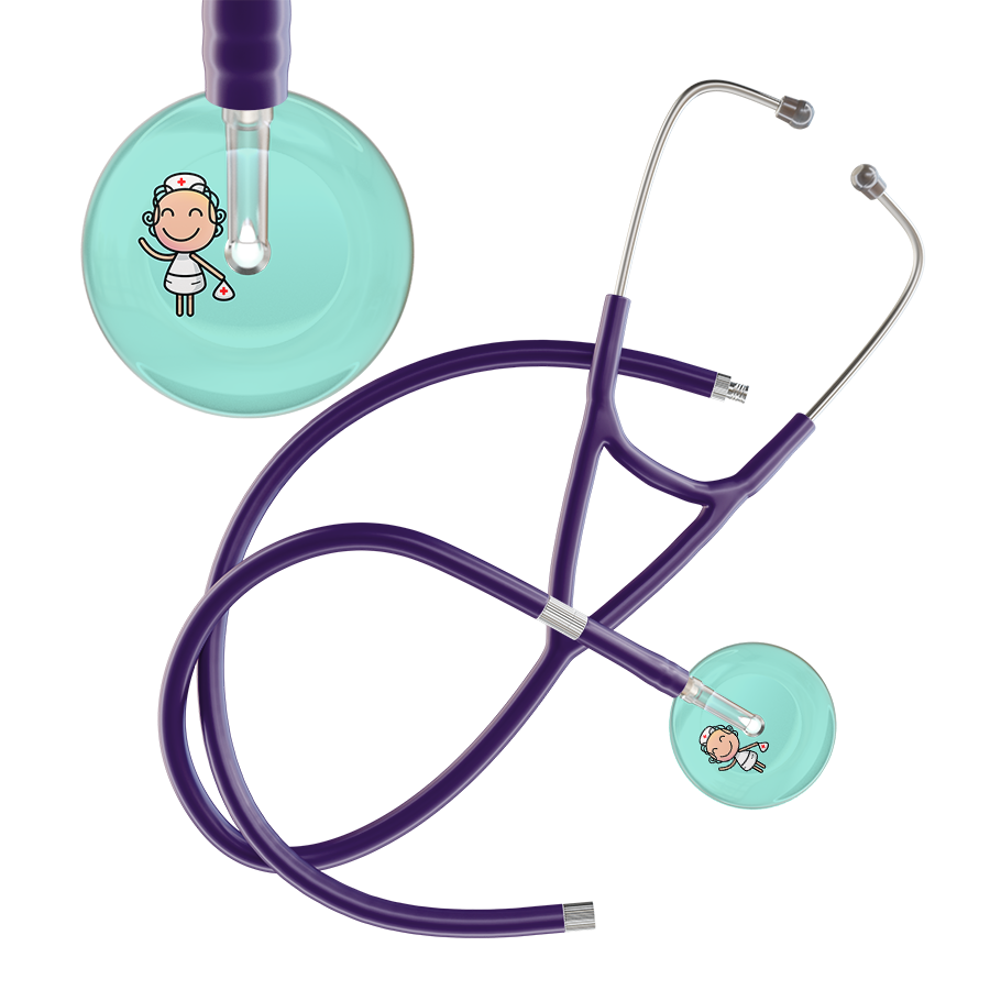 Cartoon Nurse F2 Skin Cardiology Stethoscope