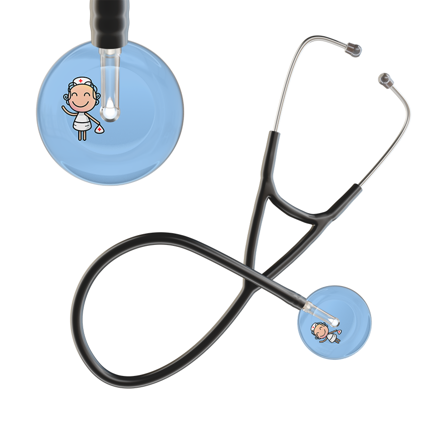 Cartoon Nurse F2 Skin Cardiology Stethoscope