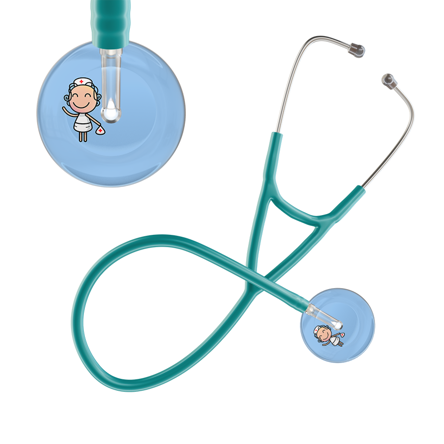 Cartoon Nurse F2 Skin Cardiology Stethoscope