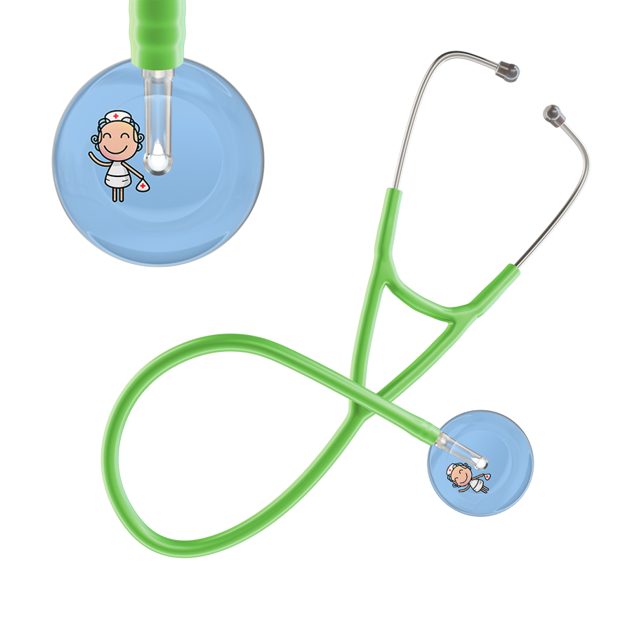 Cartoon Nurse F2 Skin Cardiology Stethoscope