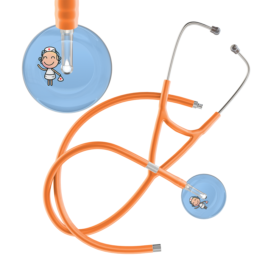 Cartoon Nurse F2 Skin Cardiology Stethoscope