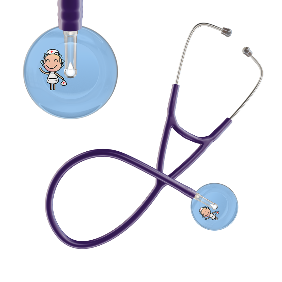 Cartoon Nurse F2 Skin Cardiology Stethoscope