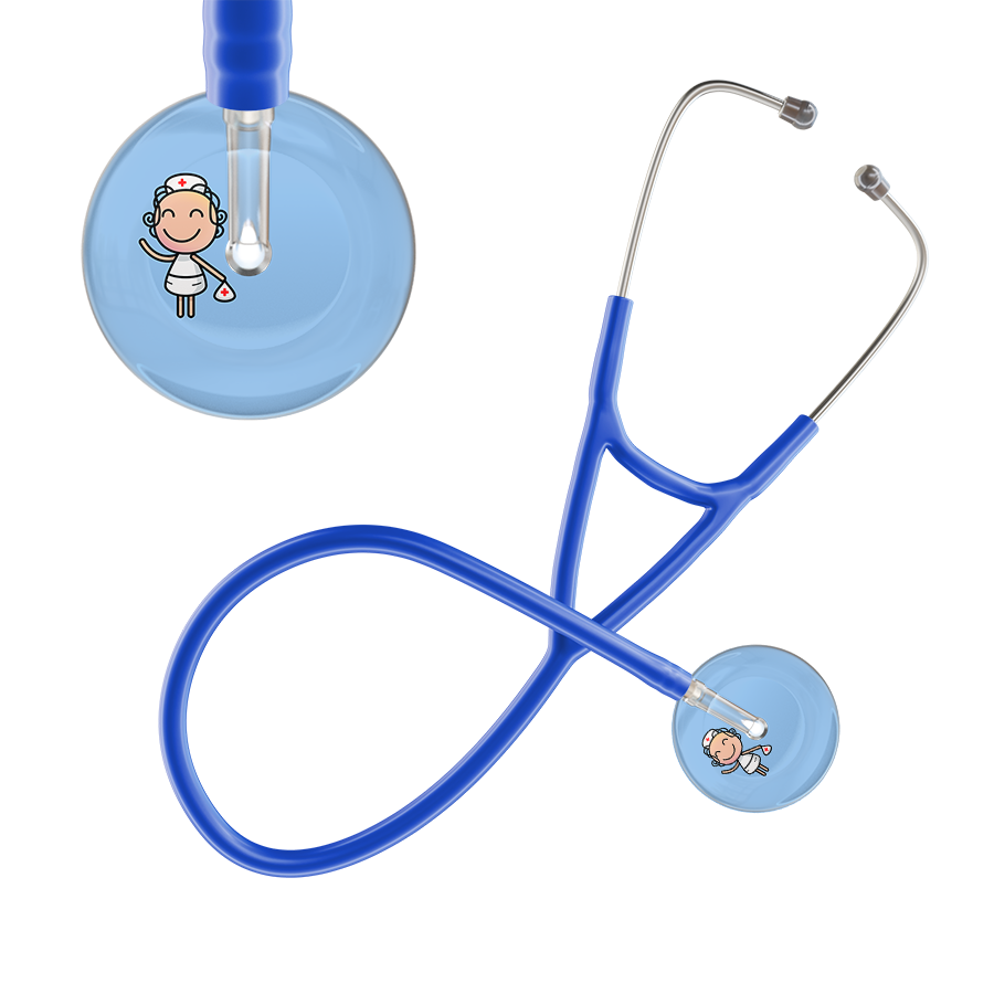 Cartoon Nurse F2 Skin Cardiology Stethoscope