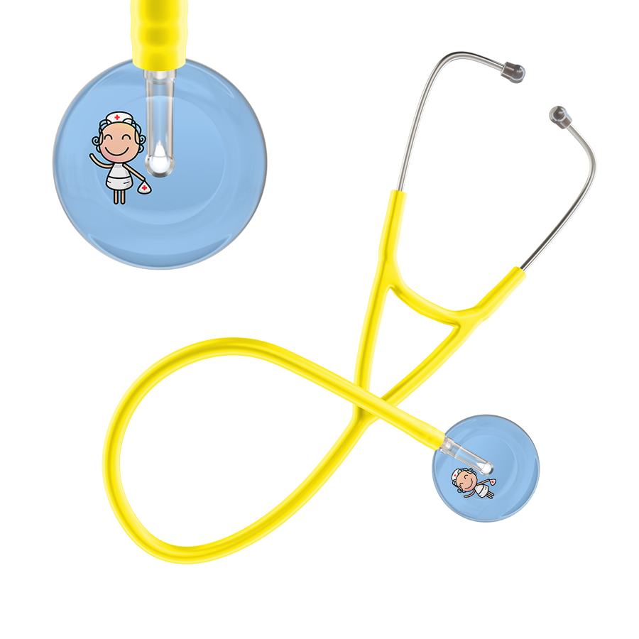 Cartoon Nurse F2 Skin Cardiology Stethoscope