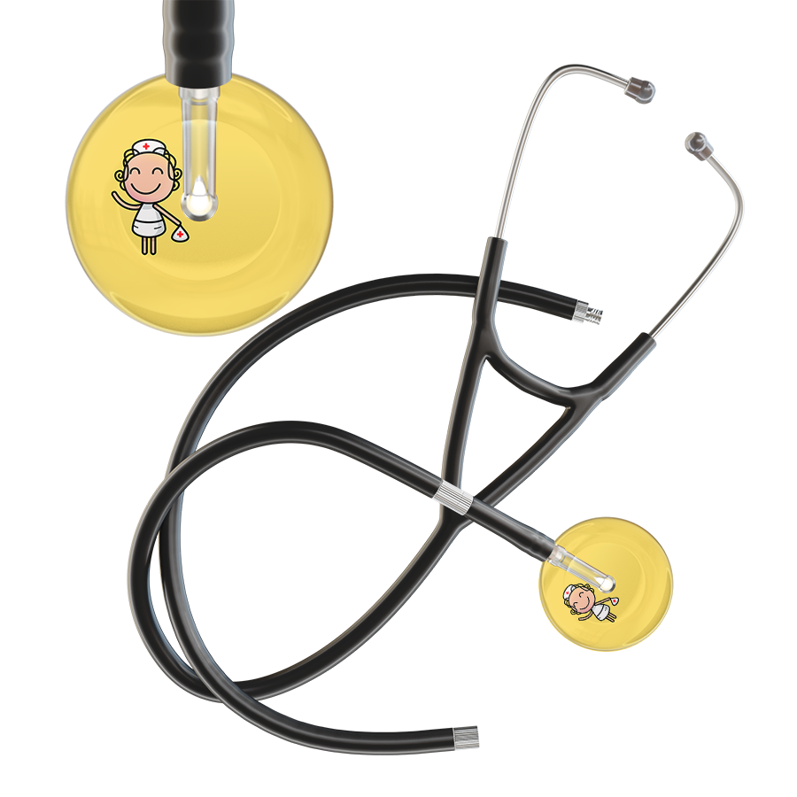 Cartoon Nurse F2 Skin Cardiology Stethoscope