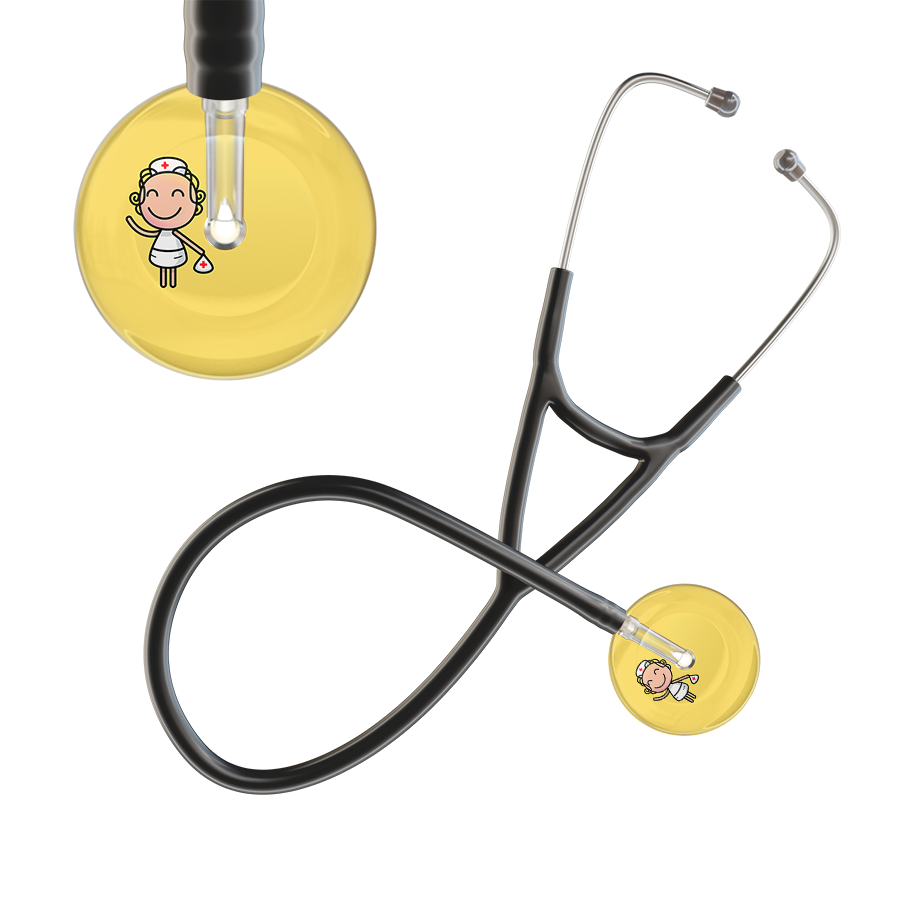 Cartoon Nurse F2 Skin Cardiology Stethoscope