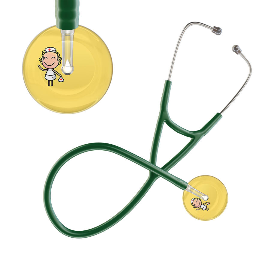 Cartoon Nurse F2 Skin Cardiology Stethoscope
