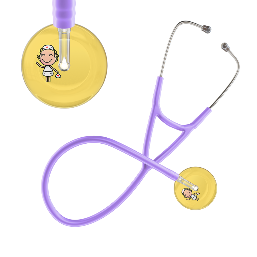 Cartoon Nurse F2 Skin Cardiology Stethoscope