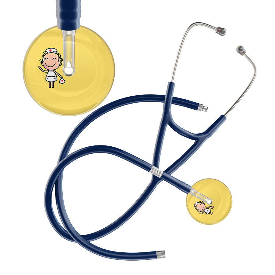 Cartoon Nurse F2 Skin Cardiology Stethoscope