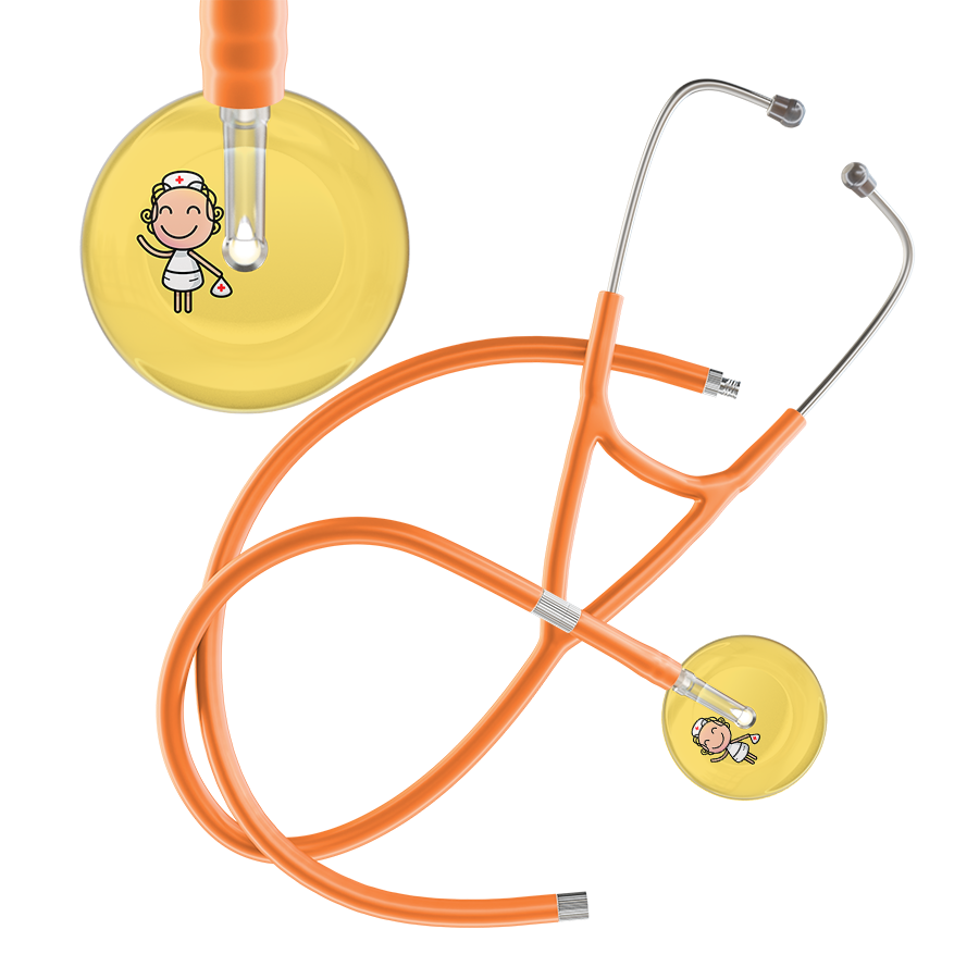 Cartoon Nurse F2 Skin Cardiology Stethoscope