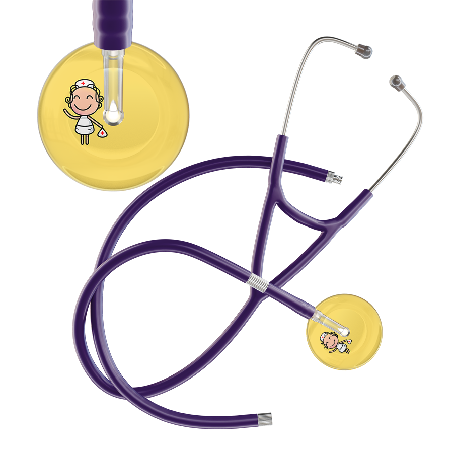 Cartoon Nurse F2 Skin Cardiology Stethoscope