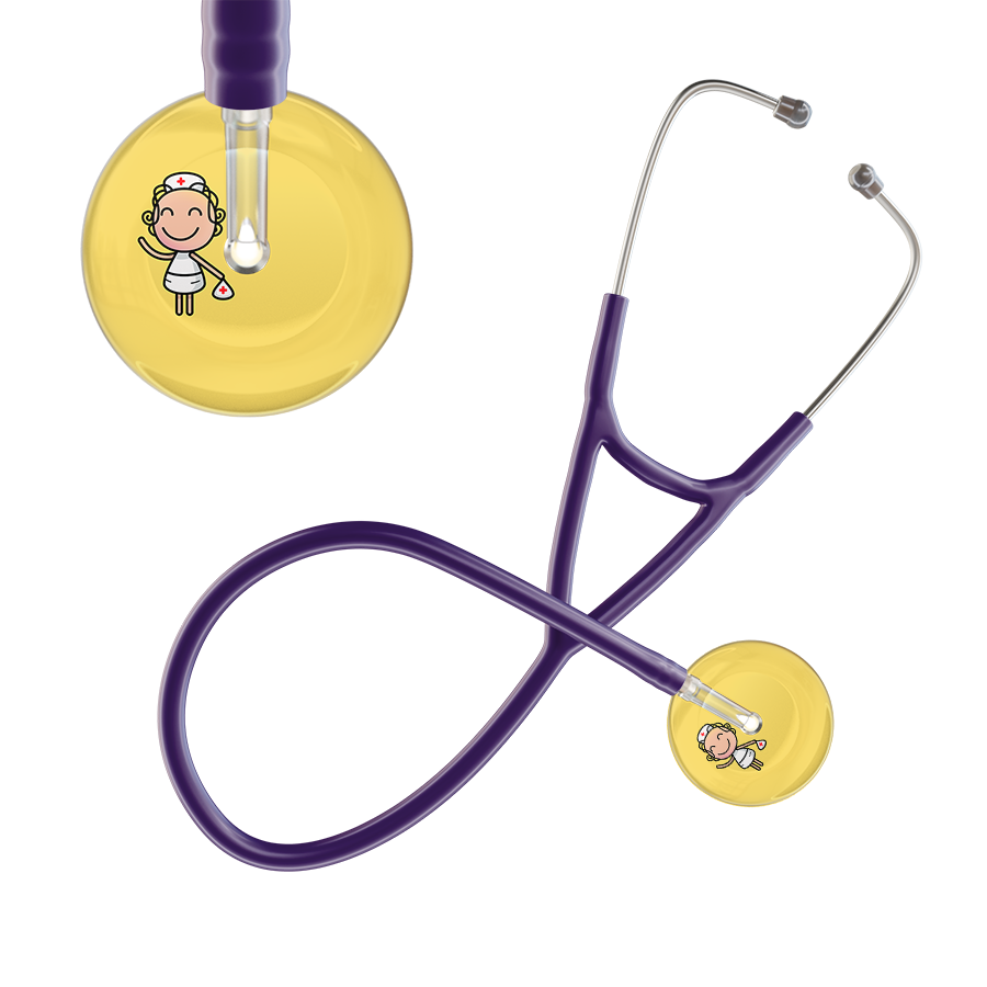 Cartoon Nurse F2 Skin Cardiology Stethoscope