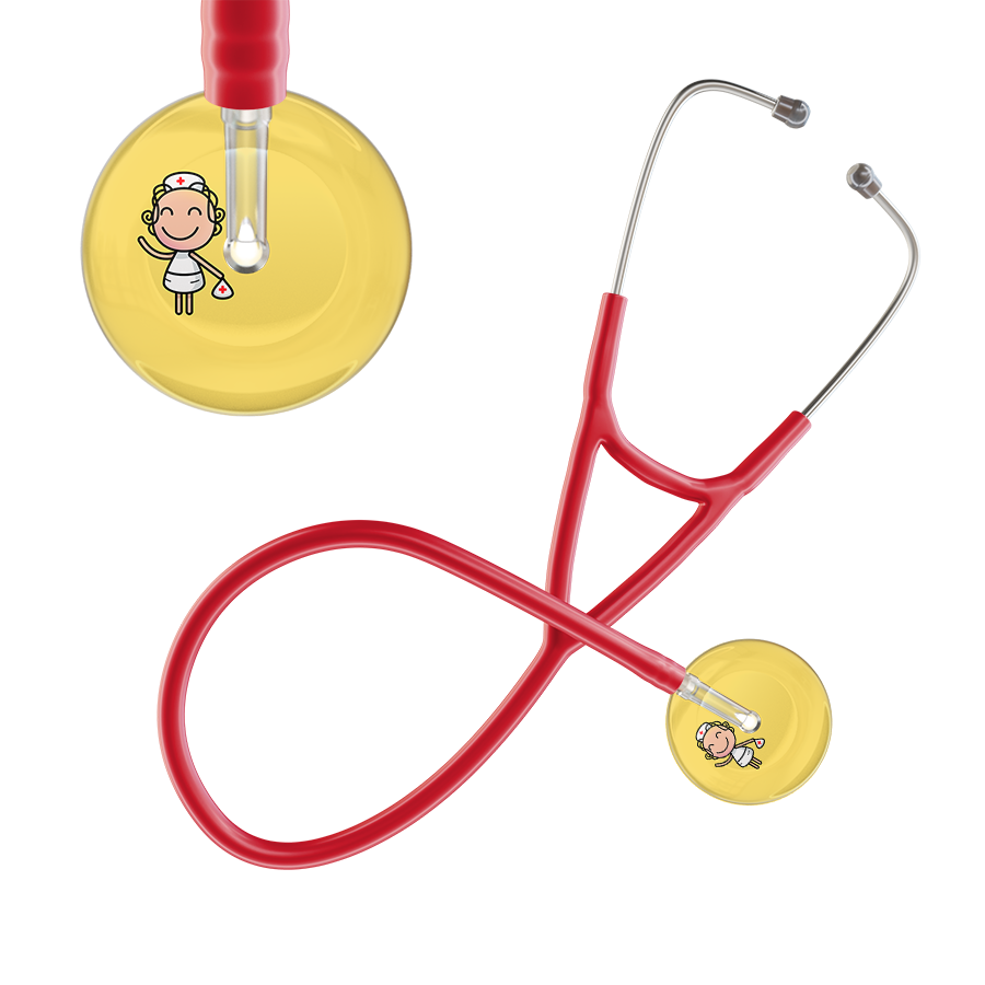 Cartoon Nurse F2 Skin Cardiology Stethoscope