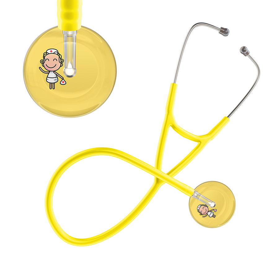 Cartoon Nurse F2 Skin Cardiology Stethoscope