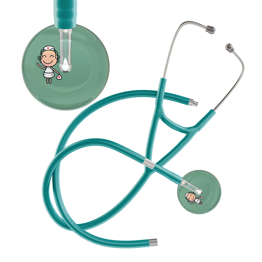 Cartoon Nurse F2 Skin Cardiology Stethoscope