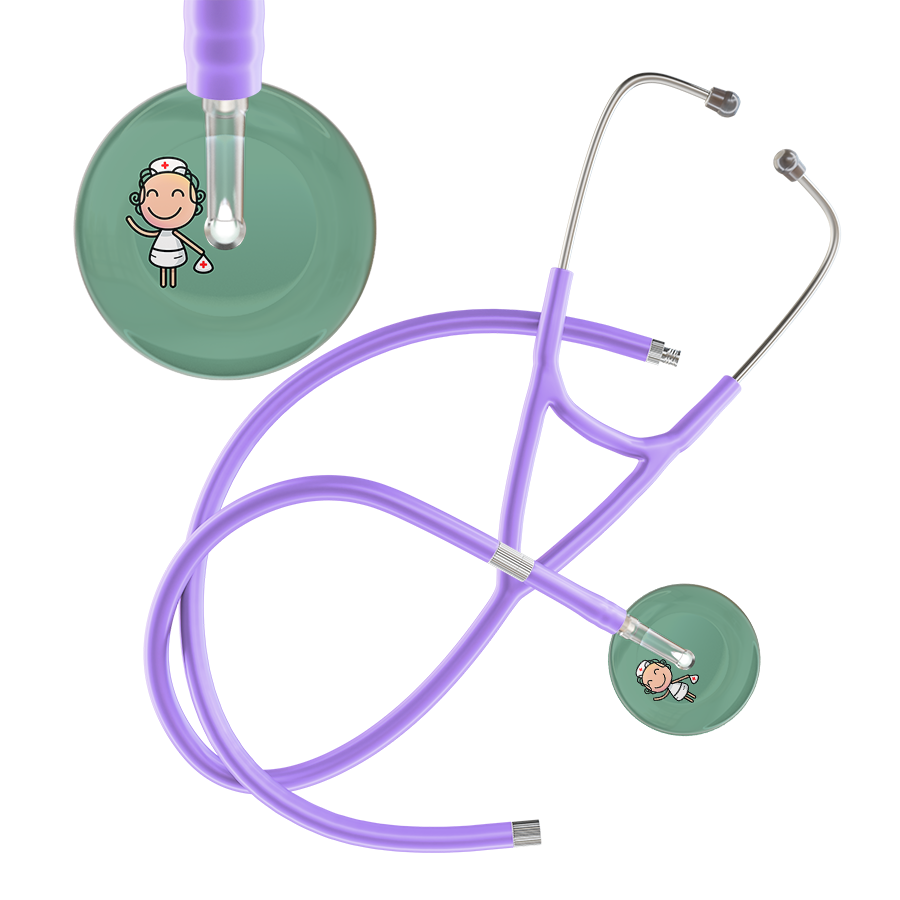 Cartoon Nurse F2 Skin Cardiology Stethoscope
