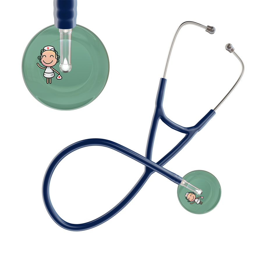 Cartoon Nurse F2 Skin Cardiology Stethoscope