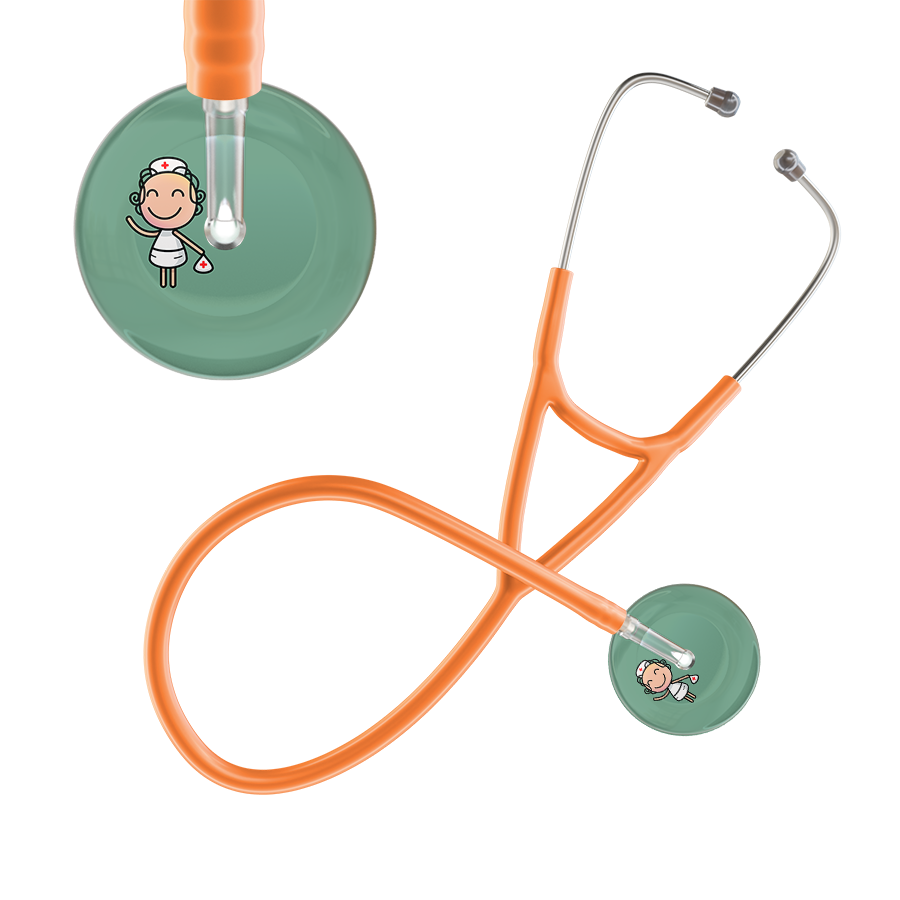 Cartoon Nurse F2 Skin Cardiology Stethoscope