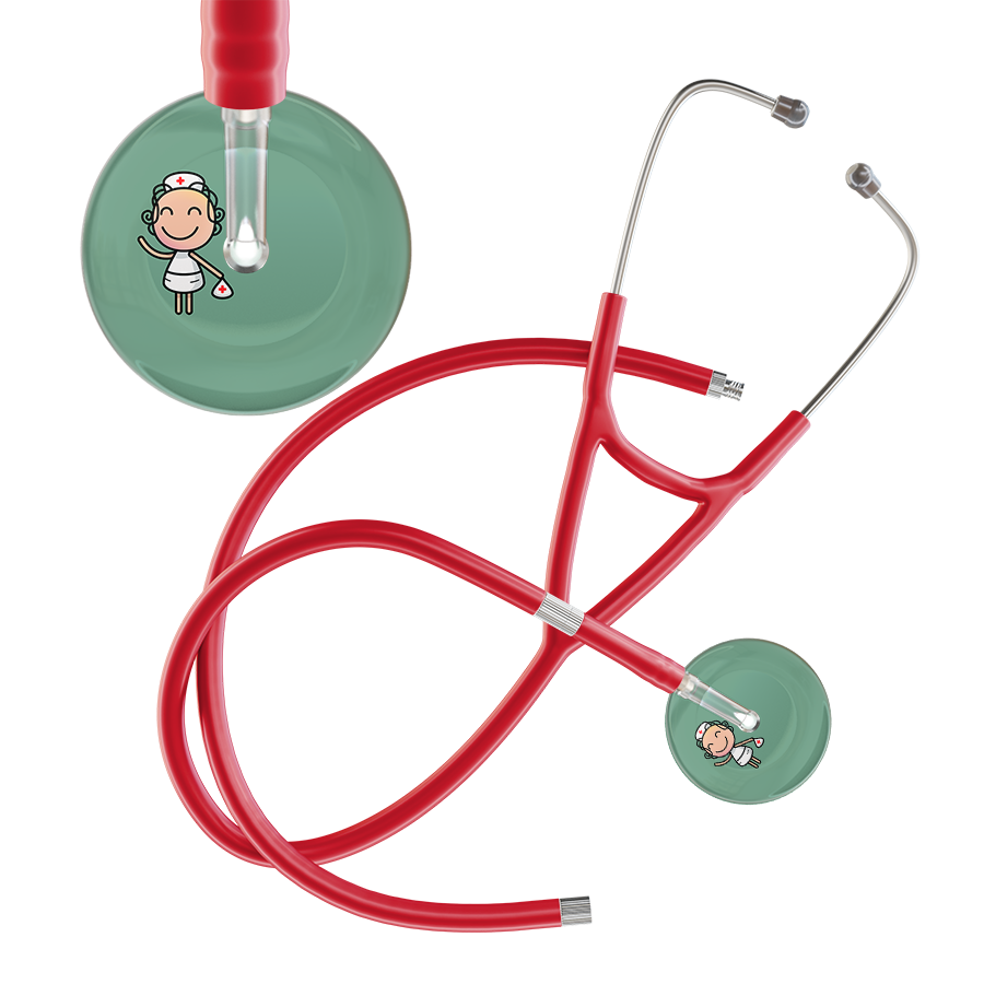 Cartoon Nurse F2 Skin Cardiology Stethoscope