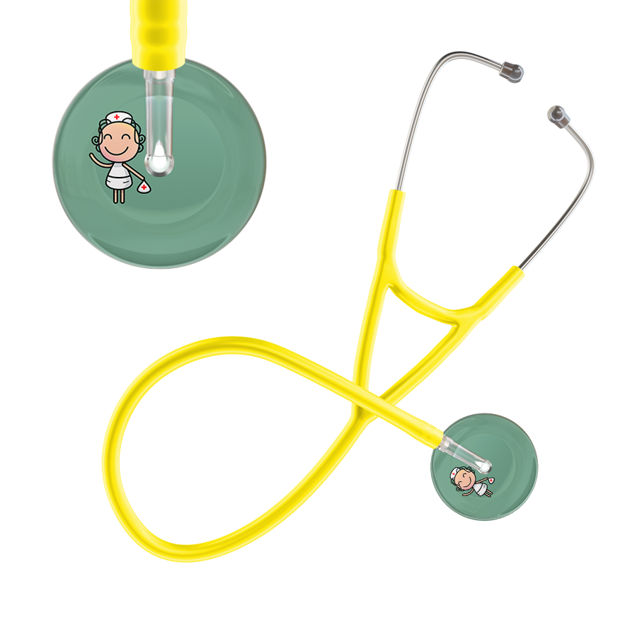 Cartoon Nurse F2 Skin Cardiology Stethoscope