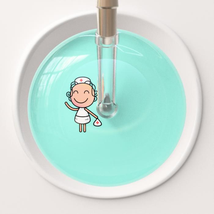 Ultrascope Stethoscope Head Robin's Egg F2 Cartoon Nurse / Adult Cartoon Nurse Stethoscope Head