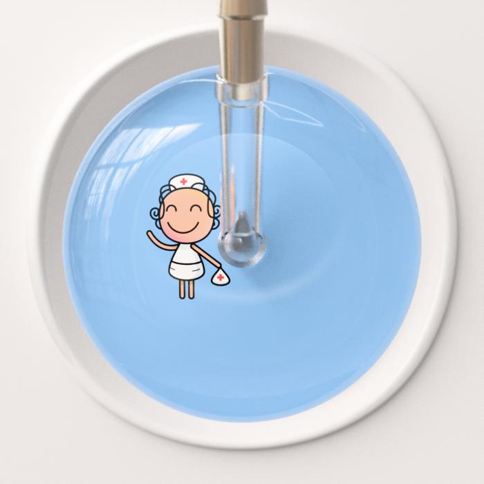 Ultrascope Stethoscope Head Light Blue F2 Cartoon Nurse / Adult Cartoon Nurse Stethoscope Head